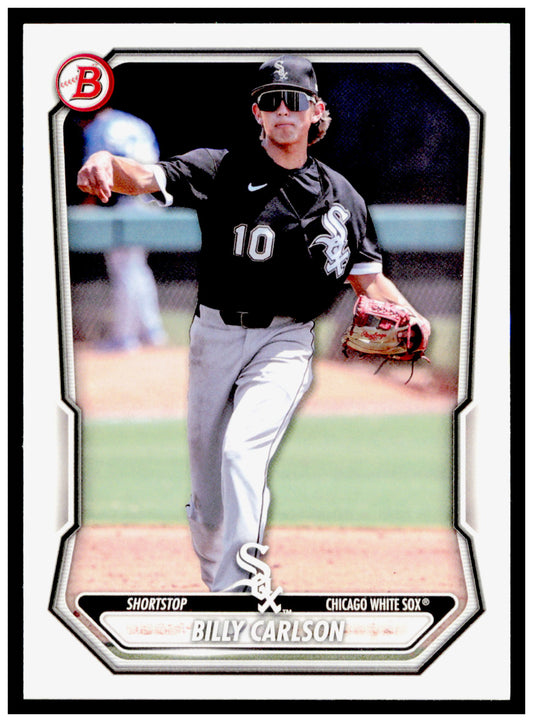 2026 Bowman Billy Carlson Card Prospects Chicago White Sox