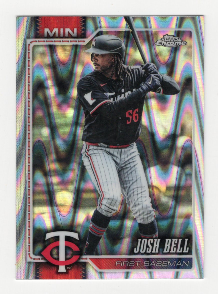 2026 Topps Chrome Josh Bell Card Raywave Refractors Minnesota Twins
