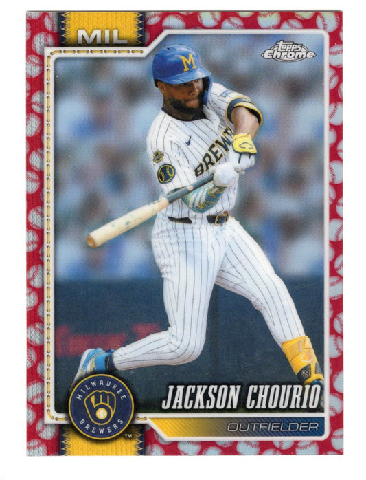 2026 Topps Chrome Jackson Chourio Baseball Seams Refractor #51