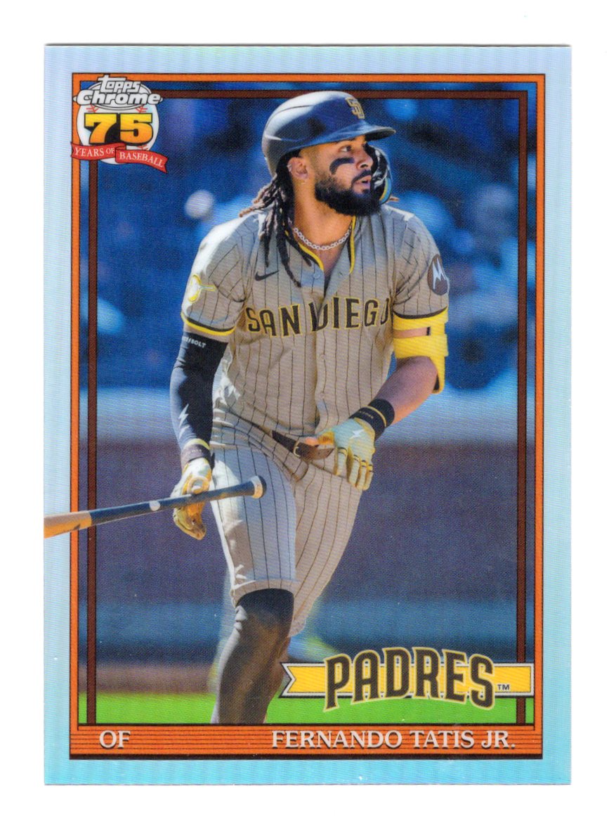 2026 Topps Chrome Fernando Tatis Jr. 1991 75th Anniversary Insert Padres