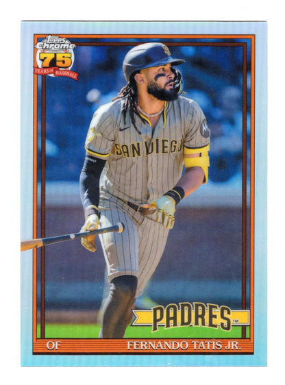 2026 Topps Chrome Fernando Tatis Jr. 1991 75th Anniversary Insert Padres