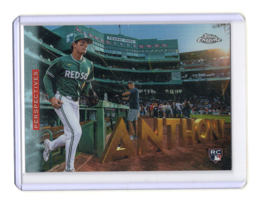 2026 Topps Chrome Roman Anthony Card Perspectives Boston Red Sox