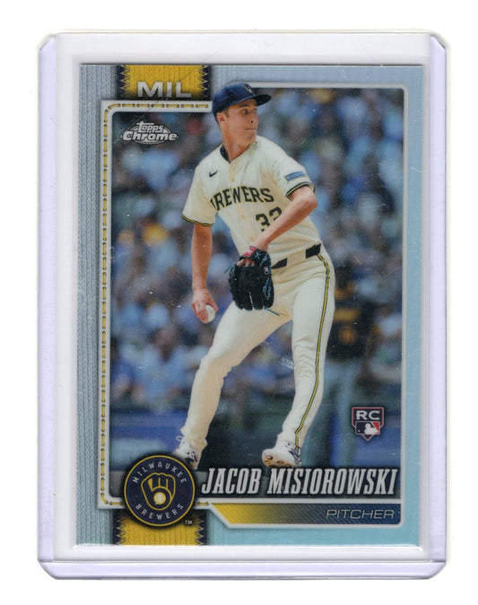 2026 Topps Chrome Jacob Misiorowski Card Rookie Milwaukee Brewers