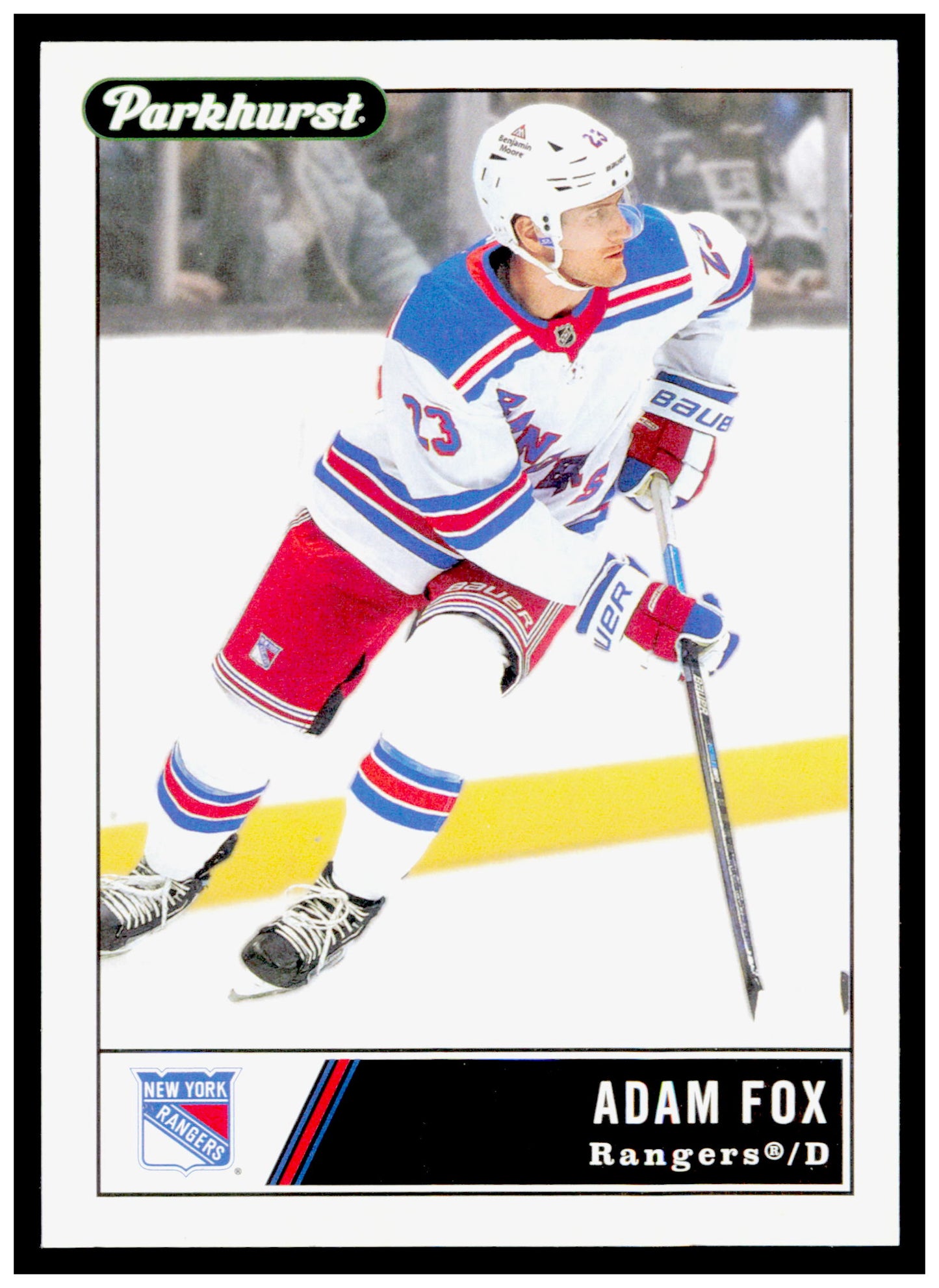2025-26 Parkhurst Adam Fox Card Space Travel Back New York Rangers