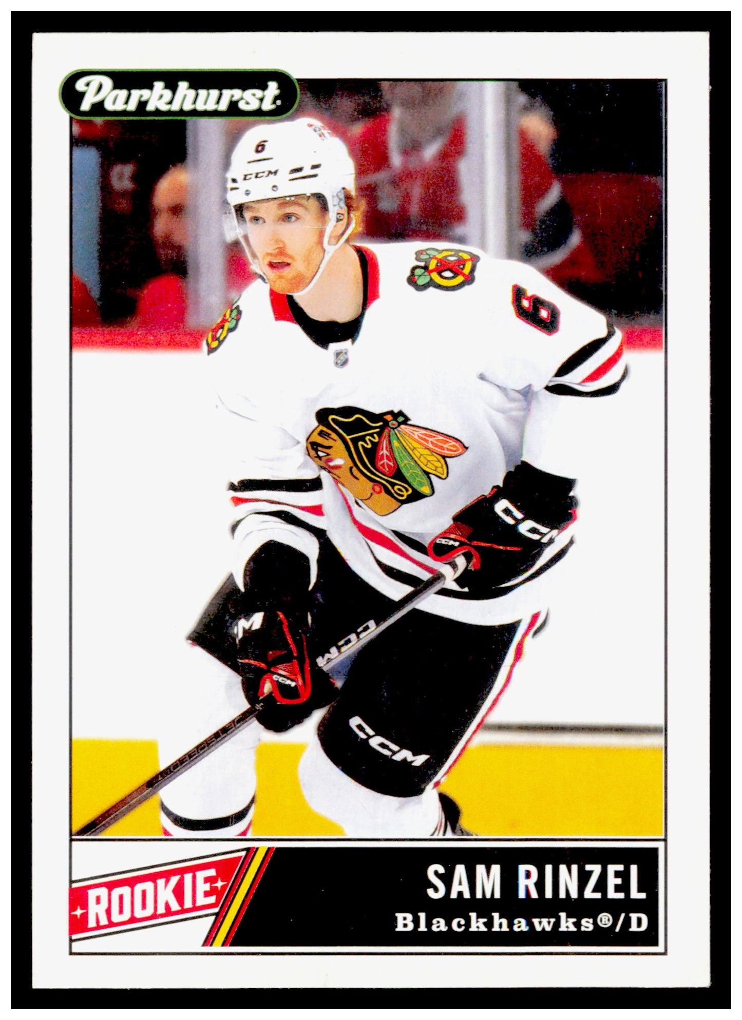 2025-26 Parkhurst Sam Rinzel Card Space Travel Back Chicago Blackhawks