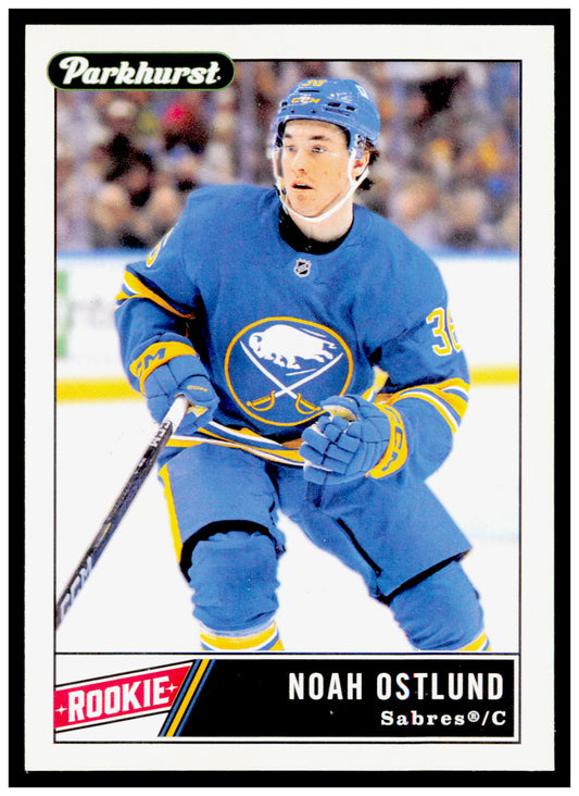 2025-26 Parkhurst Noah Ostlund Card Rookie Buffalo Sabres