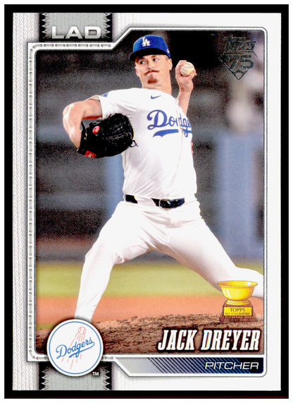 2026 Topps Jack Dreyer Card Los Angeles Dodgers