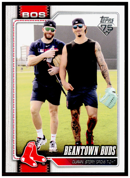 2026 Topps Beantown Buds (Jarren Duran / Trevor Story) Card Boston Red Sox