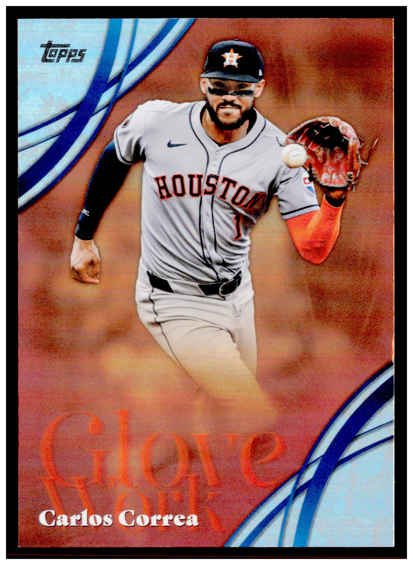 2026 Topps Carlos Correa Card Glove Work Houston Astros
