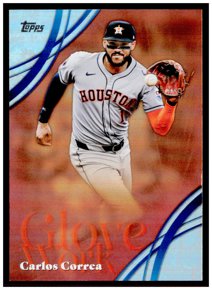 2026 Topps Carlos Correa Card Glove Work Houston Astros