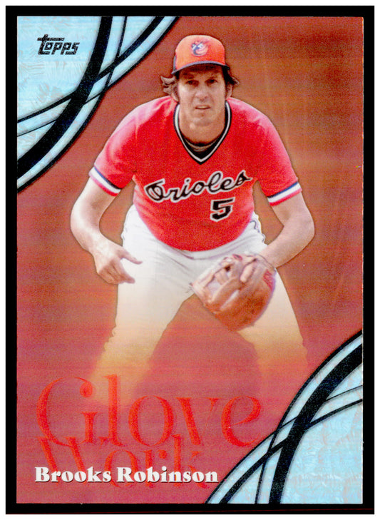 2026 Topps Brooks Robinson Card Glove Work Blue Foil SN Baltimore Orioles