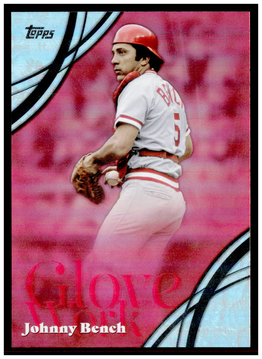 2026 Topps Johnny Bench Card Glove Work Cincinnati Reds