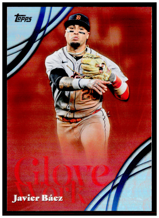 2026 Topps Javier Báez Card Glove Work Detroit Tigers