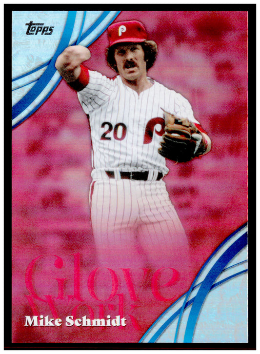 2026 Topps Mike Schmidt Card Glove Work Philadelphia Phillies