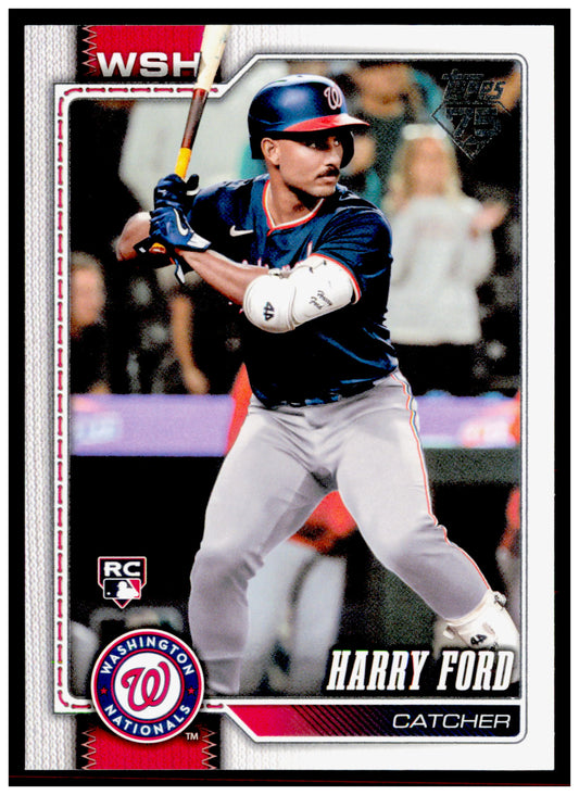 2026 Topps Harry Ford Card Rookie Washington Nationals