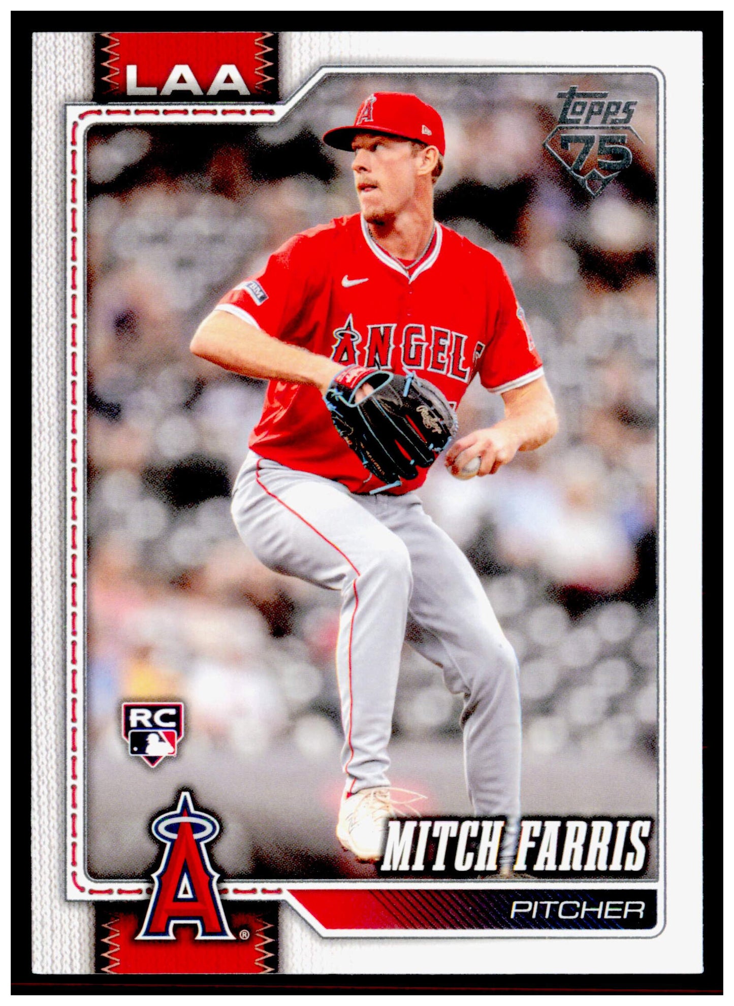 2026 Topps Mitch Farris Card Rookie Los Angeles Angels