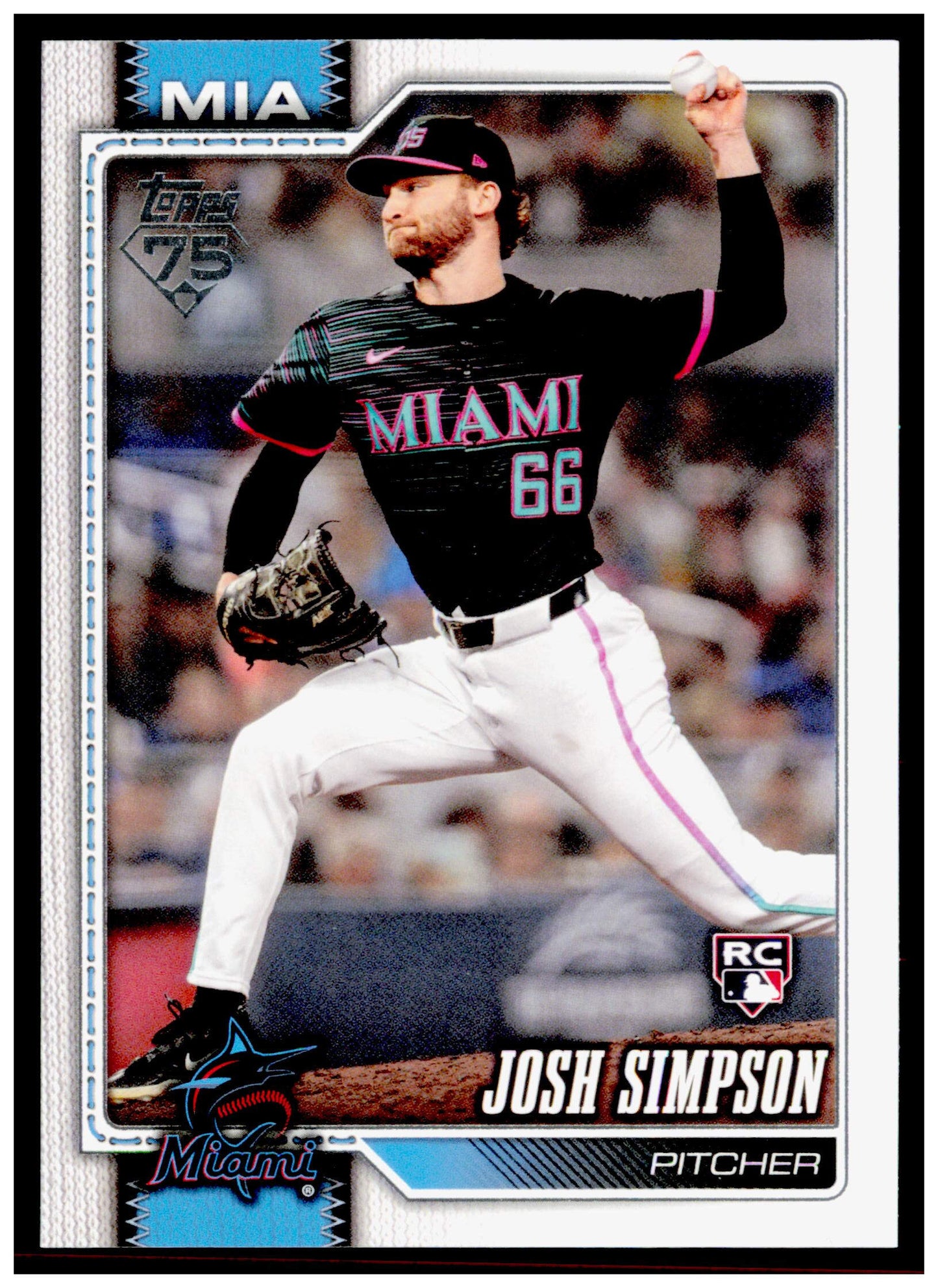 2026 Topps Josh Simpson Card Rookie Miami Marlins