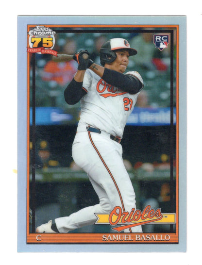 2026 Topps Chrome Samuel Basallo Card 1991 Topps Chrome Baseball Baltimore
