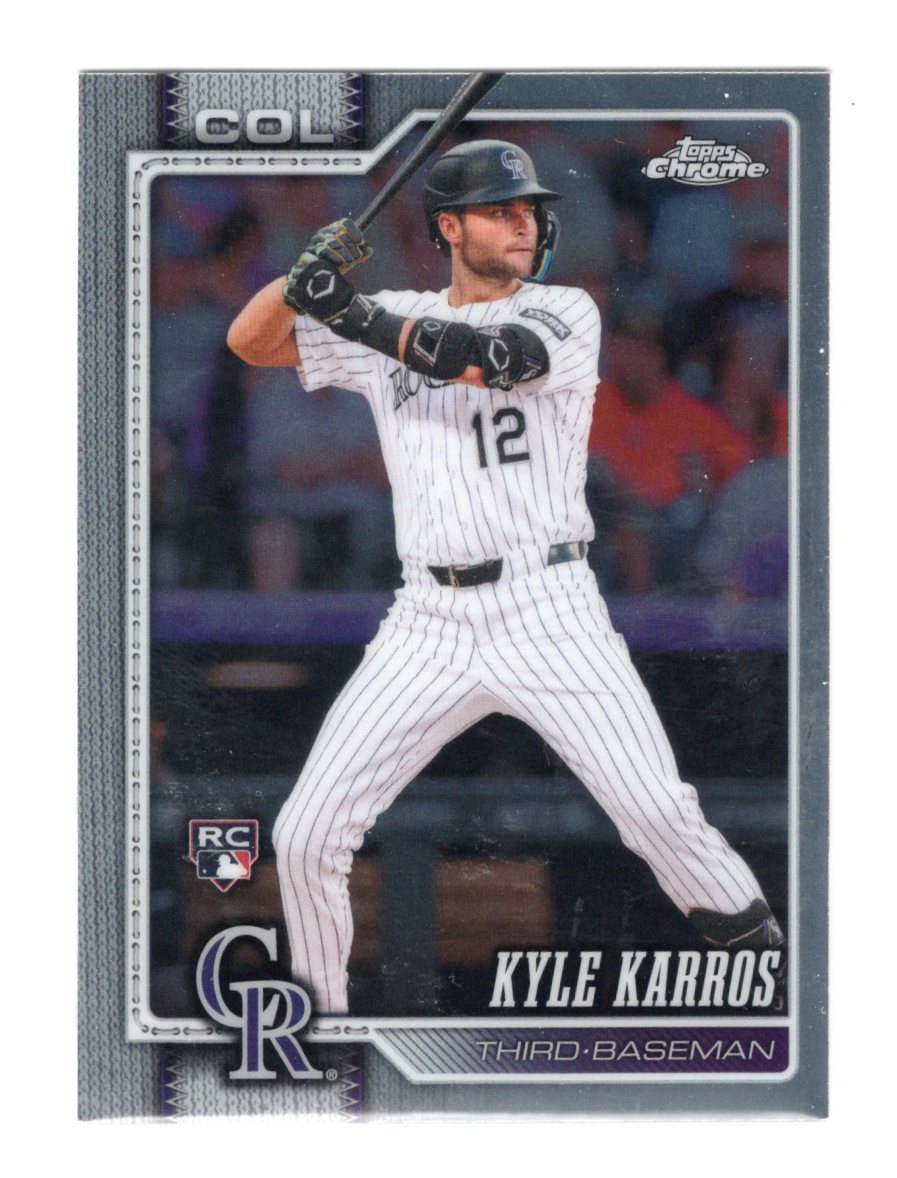 2026 Topps Chrome Kyle Karros Card Rookie Colorado Rockies