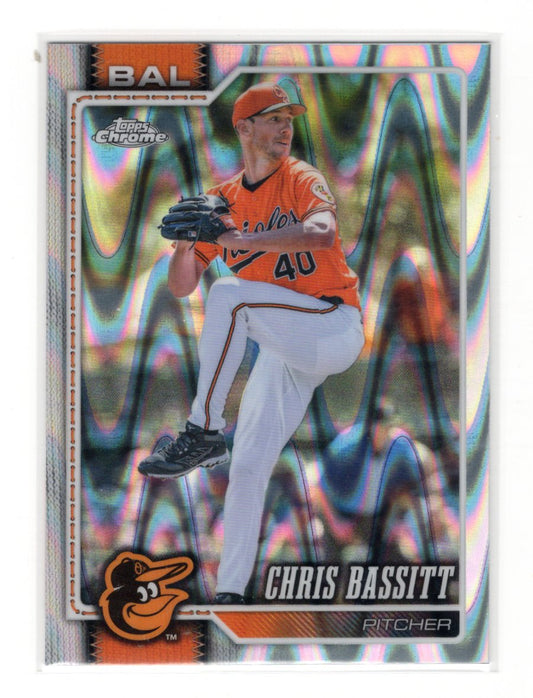 2026 Topps Chrome Chris Bassitt Card Raywave Refractors Baltimore Orioles