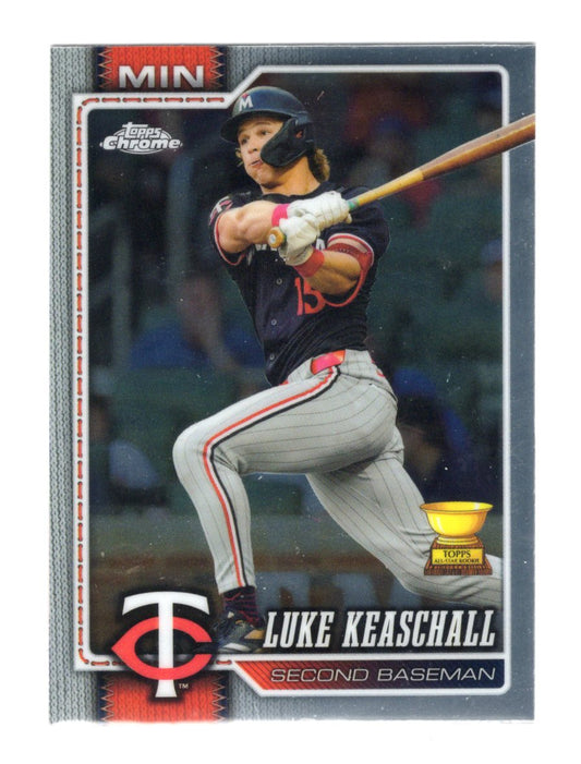 2026 Topps Chrome Luke Keaschall Card Minnesota Twins