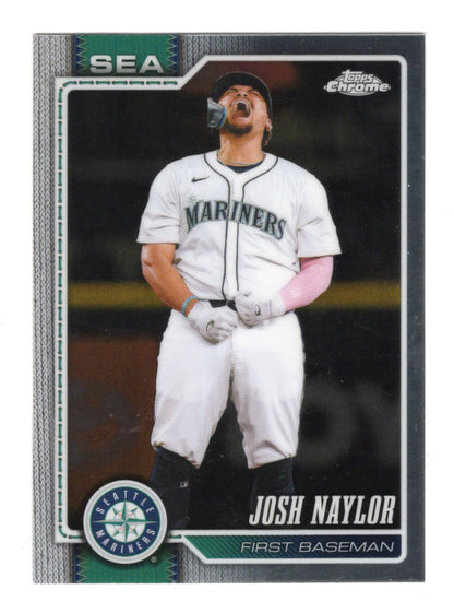 2026 Topps Chrome Josh Naylor Card Seattle Mariners