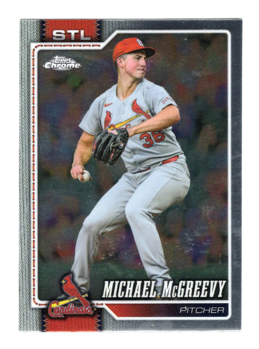 2026 Topps Chrome Michael McGreevy Card St. Louis Cardinals