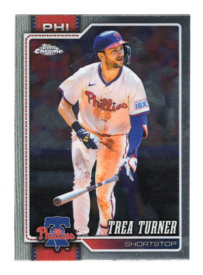 2026 Topps Chrome Trea Turner Card Philadelphia Phillies