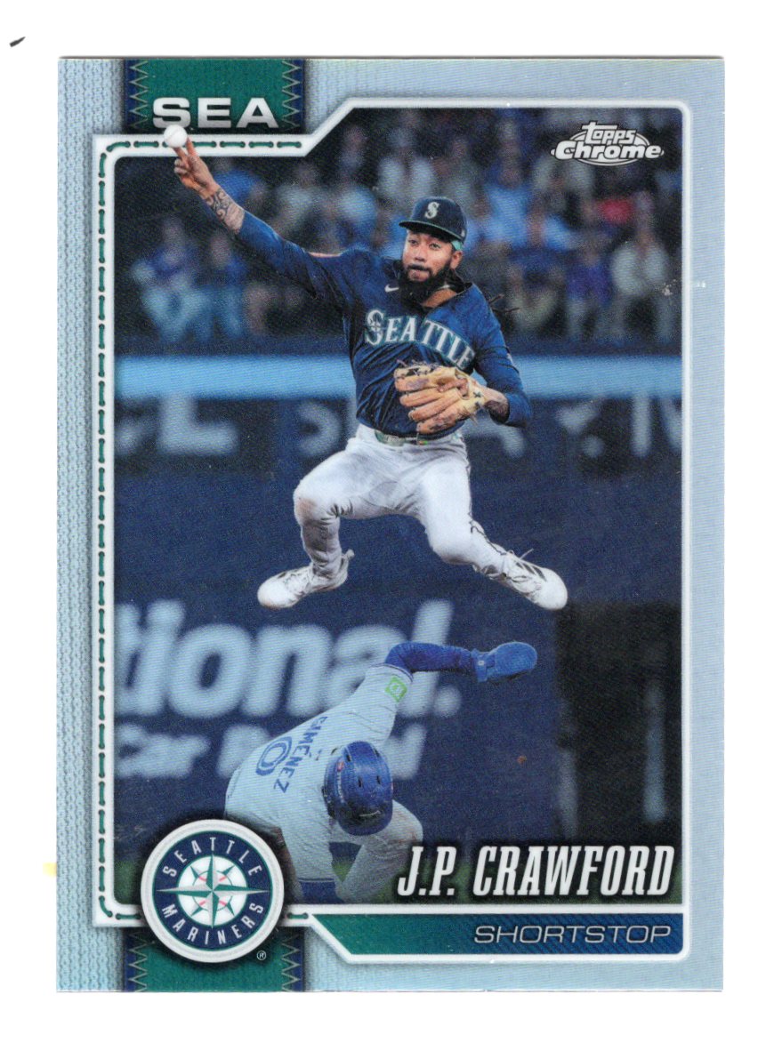 2026 Topps Chrome J.P. Crawford Card Seattle Mariners
