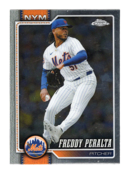 2026 Topps Chrome Freddy Peralta Card New York Mets