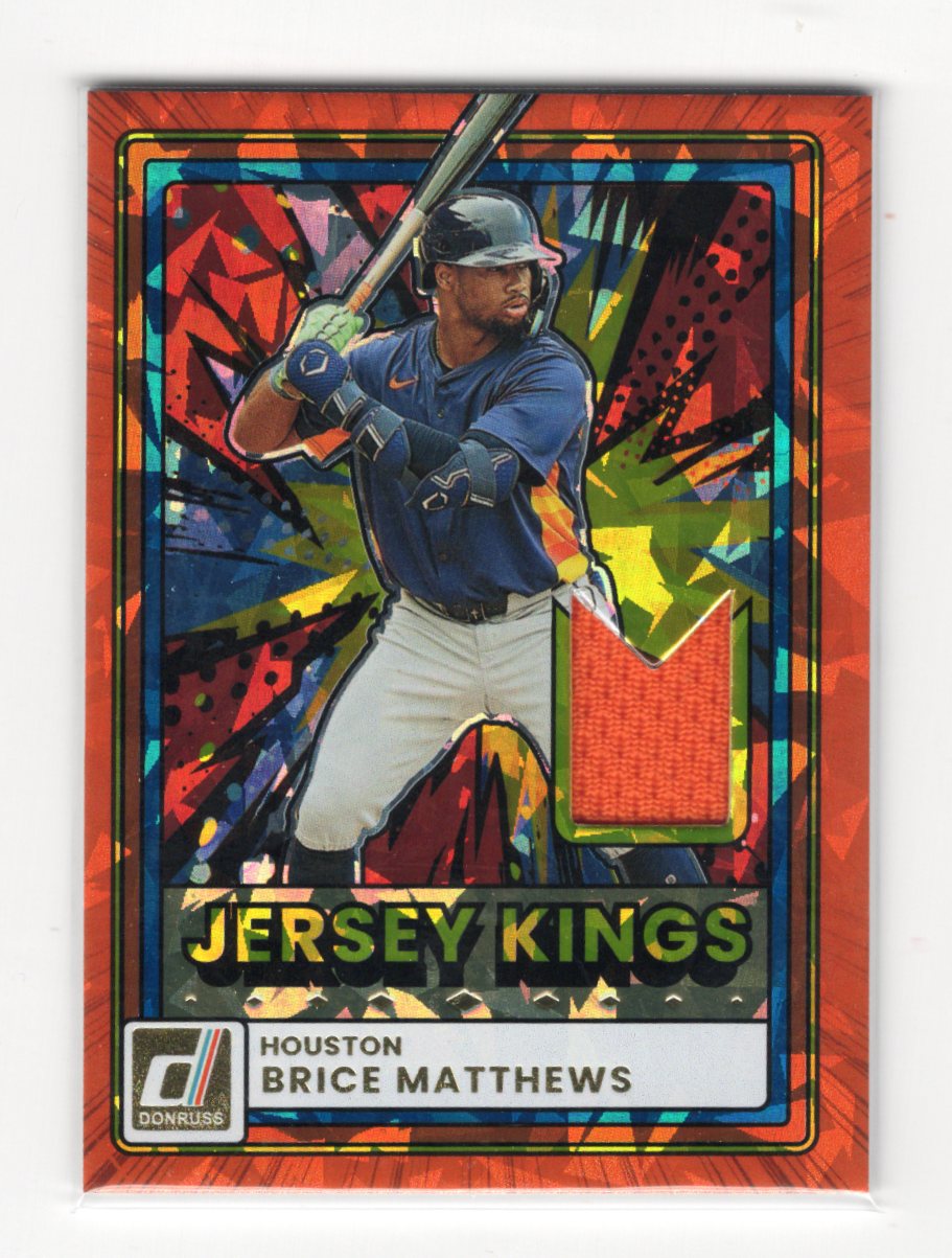 2026 Donruss Brice Matthews Card Jersey Kings Orange Ice Memorabilia Astros