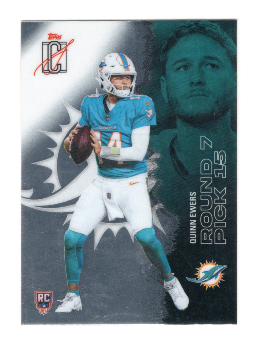 2025 Topps Signature Class Quinn Ewers  Chrome Rookie Miami Dolphins