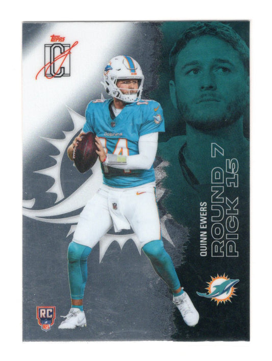2025 Topps Signature Class Quinn Ewers  Chrome Rookie Miami Dolphins