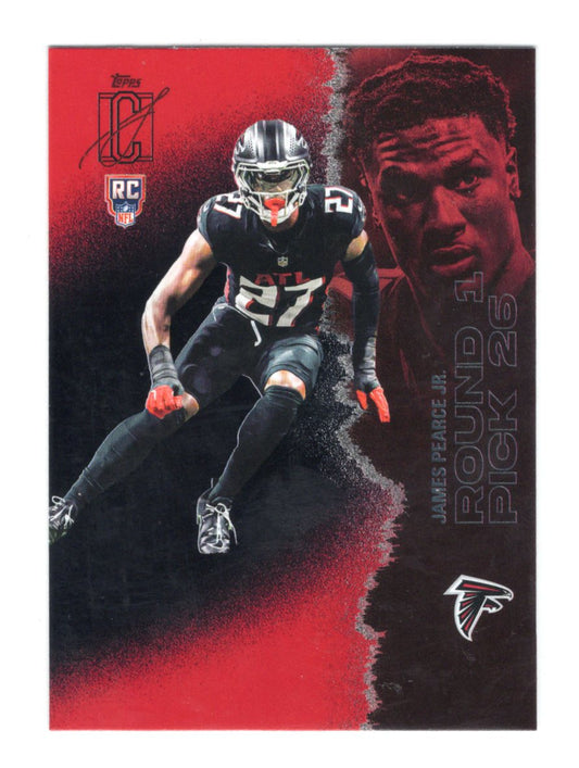 2025 Topps Signature Class James Pearce Jr.  Red & Black RC Falcons