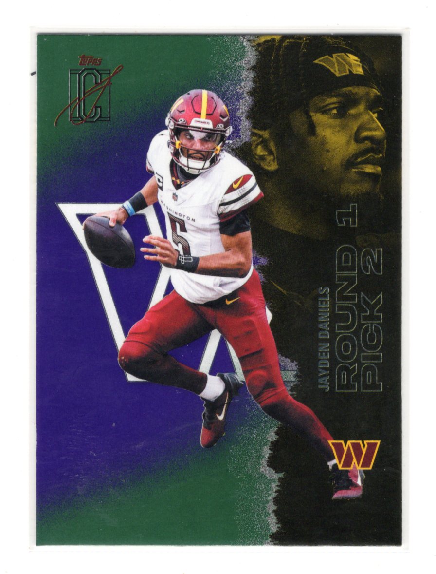 2025 Topps Signature Class Jayden Daniels Green & Purple Washington