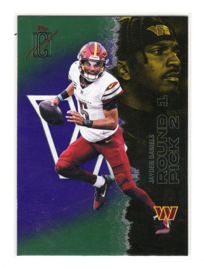 2025 Topps Signature Class Jayden Daniels Green & Purple Washington