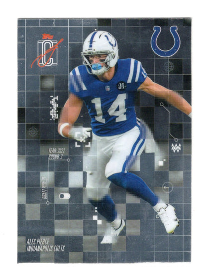 2025 Topps Signature Class Alec Pierce Card After Image Indianapolis Colts