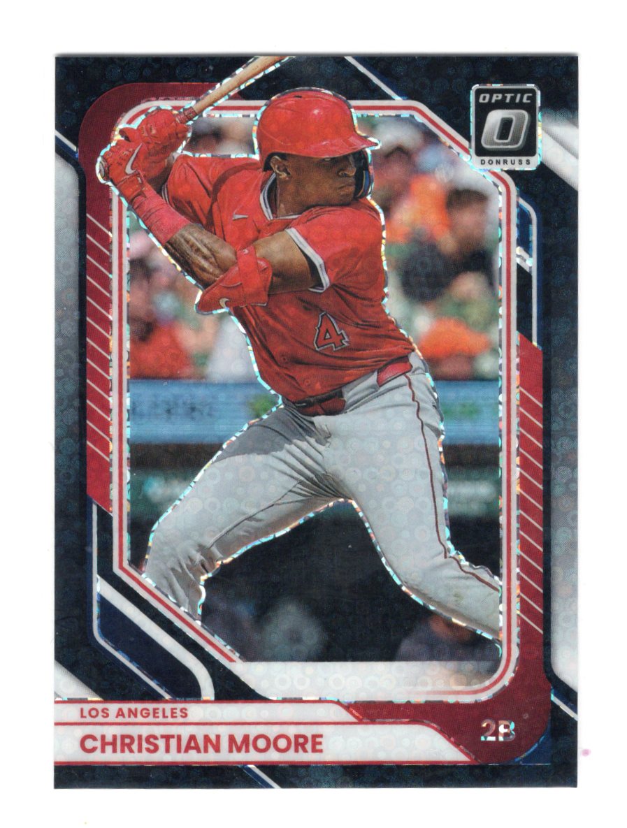 2026 Donruss Christian Moore Card Optic Circles Rookie Los Angeles Angels