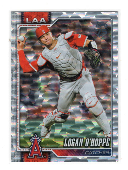 2026 Topps Logan O'Hoppe Card Diamante Foil Los Angeles Angels