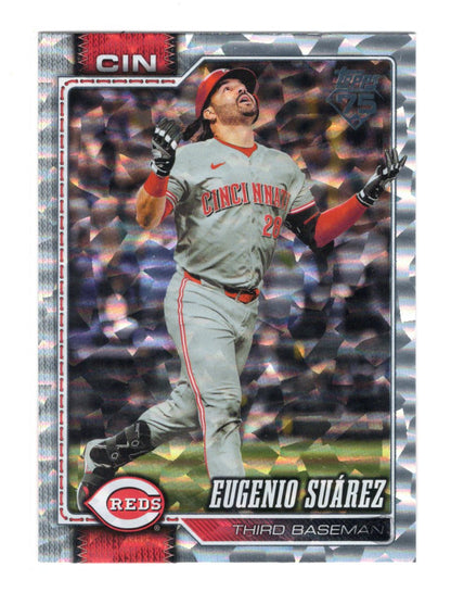 2026 Topps Eugenio Suárez Card Diamante Foil Cincinnati Reds