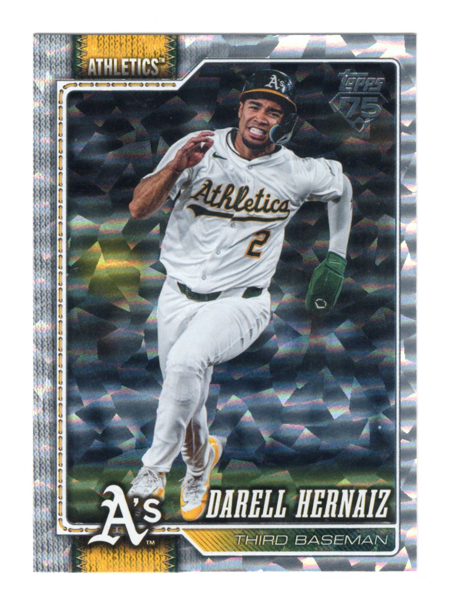 2026 Topps Darell Hernaiz Card Diamante Foil Athletics