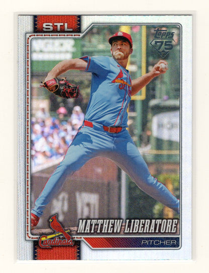 2026 Topps Matthew Liberatore Card Rainbow Foil St. Louis Cardinals