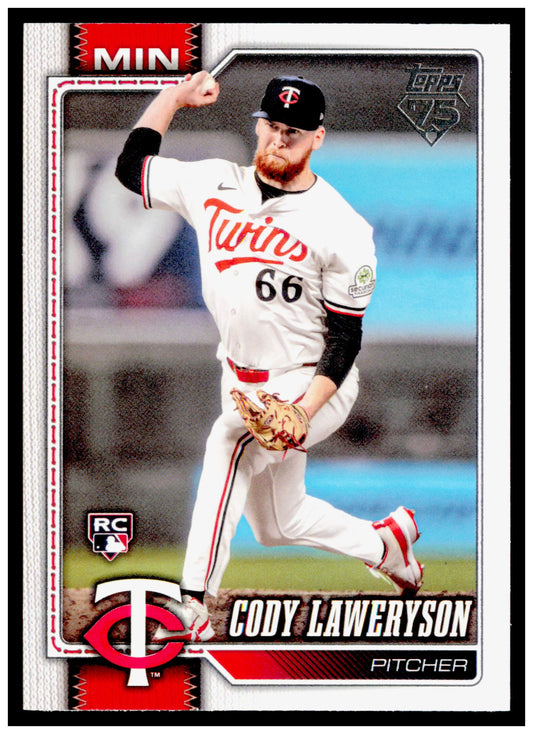 2026 Topps Cody Laweryson Card Rookie Minnesota Twins