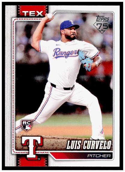 2026 Topps Luis Curvelo Card Rookie Texas Rangers