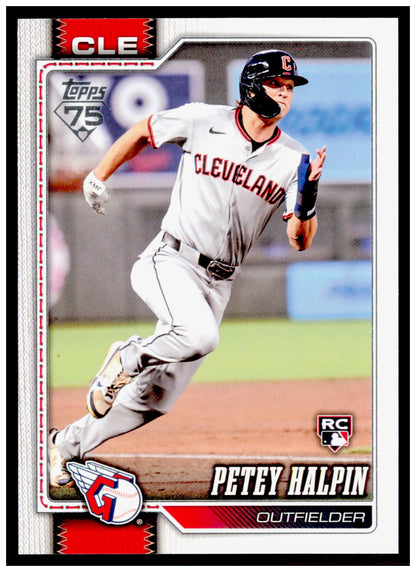 2026 Topps Petey Halpin Card Rookie Cleveland Guardians