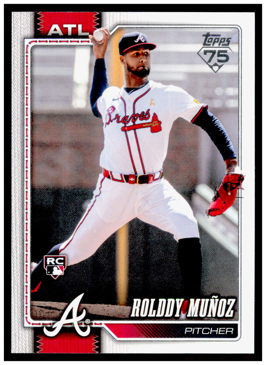 2026 Topps Rolddy Muñoz Card Rookie Atlanta Braves