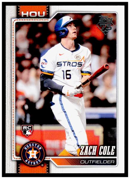 2026 Topps Zach Cole Card Rookie Houston Astros