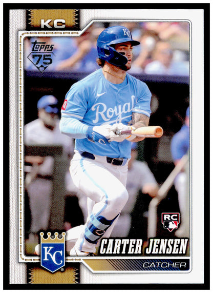 2026 Topps Carter Jensen Card Rookie Kansas City Royals