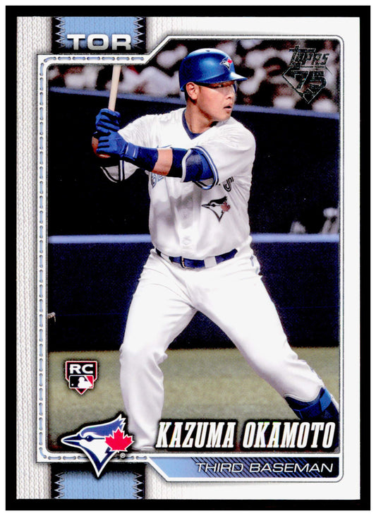 2026 Topps Kazuma Okamoto Card Rookie Toronto Blue Jays