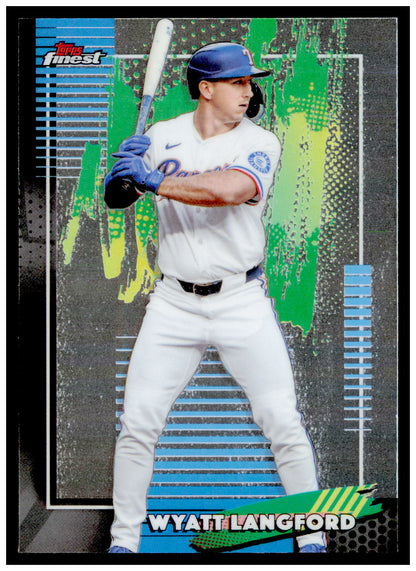 2026 Topps Finest Wyatt Langford Card Texas Rangers